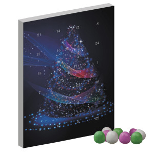 Schoko Pfefferminz Bällchen, ca. 55g, Adventskalender Mini Hochformat