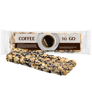 Knusperriegel Espresso, ca. 25g, Express Flowpack mit Etikett
