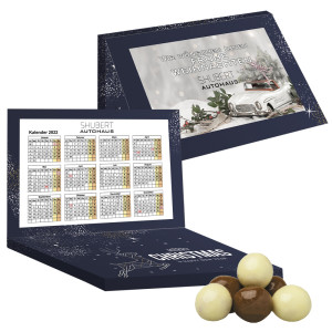 Bio Knusperkugeln-Mix, ca. 50g, Express Adventskalender Mini mit Werbekarte