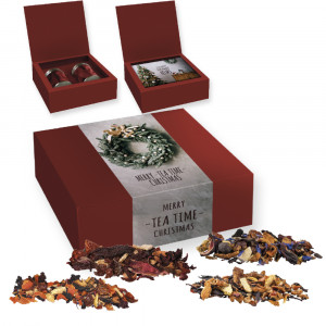Verschiedene Weihnachts Teesorten, , ca. 120g, Geschenk-Set Premium mit 2 Dual-Dosen