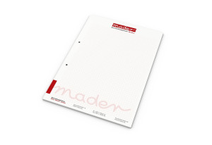 Print-Werbemittel Schreibblock A4 recycling, 50 Blatt