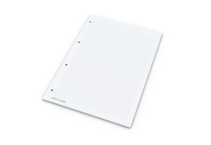 Print-Werbemittel Schreibblock A4 bestseller, 50 Blatt mit 4-fach Abheftlochung 