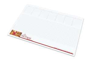 Print-Werbemittel Schreibunterlage bestseller, 25 Blatt