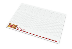 Print-Werbemittel Schreibunterlage recycling, 25 Blatt