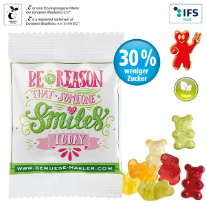 Vegane Smart-Bärchen im kompostierbaren Tütchen