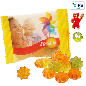 Veganes Wohlfühlfruchtgummi mit Aloe Vera im konventionellen Tütchen