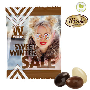 Weihnachtsmandeln im konventionellen Tütchen - Schokolade