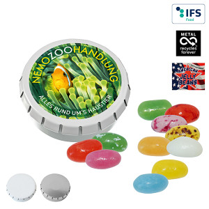SUPER-MINI-Drück-mich-Dose mit Jelly Beans, 22g