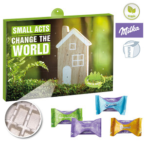 Premium Präsent-Adventskalender "Eco" mit Milka Favourites Mix