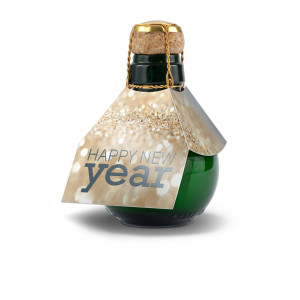 Kleinste Sektflasche der Welt! Happy New Year - Ohne Geschenkkarton, 125 ml