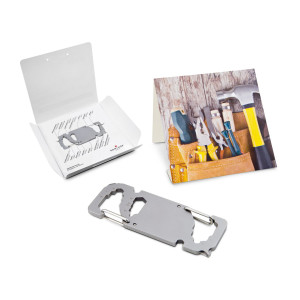 Geschenkartikel: ROMINOX® Key Tool Link (20 Funktionen) im Motiv-Mäppchen Werkzeug