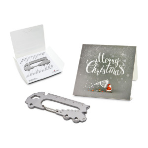 Geschenkartikel: ROMINOX® Key Tool / Multifunktionswerkzeug im Motiv-Mäppchen Merry Christmas