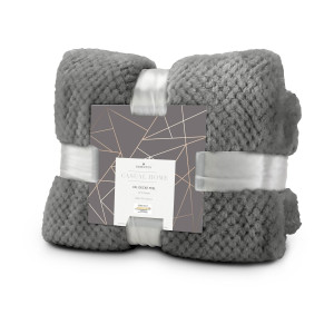 XXL Decke Feel grau - 220 x 240 cm, 275 g/m²