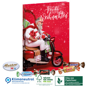 Adventskalender Mars® Miniatures® Mix, Klimaneutral, FSC®, Inlay aus Papierfaser