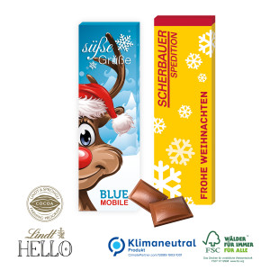 Schokolade von Lindt HELLO, Klimaneutral, FSC®