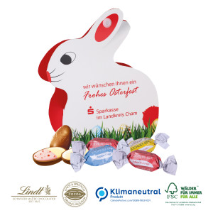Werbe-Hase mit süßer Füllung, Klimaneutral, FSC®