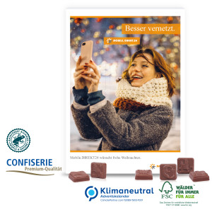 Wand-Adventskalender Classic Design, 75 g, Klimaneutral, FSC®, Innen- und Außenteil recycelbar