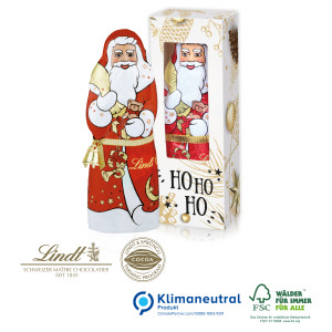 Lindt Weihnachtsmann mit Glöckchen, 70 g, Klimaneutral, FSC®