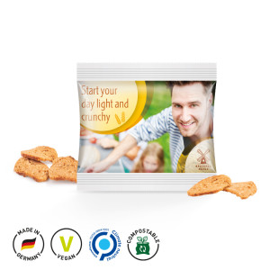 Brot Chips Miditüte, kompostierbare Folie