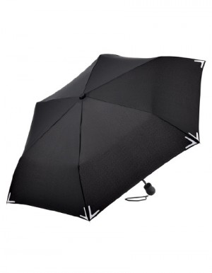 Taschenschirm mit Reflektorstreifen NEU Safebrella Regenschirm 