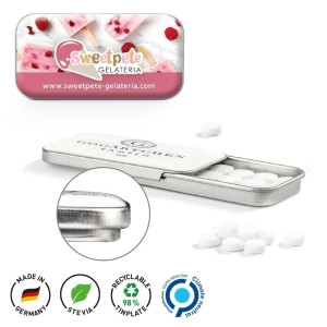 Flat Box Pfefferminz Dose, Doming