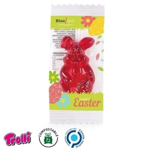 Trolli - Fruchtgummi 1er Hase*, kompostierbare Folie