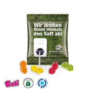 Trolli - Fruchtgummi Minitüte 10g, "Brille", kompostierbare Folie