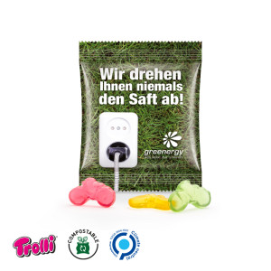 Trolli - Fruchtgummi Minitüte 10g, "Fahrrad", kompostierbare Folie