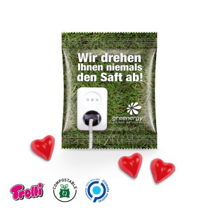 Trolli - Fruchtgummi Minitüte 10g, "Herz", kompostierbare Folie