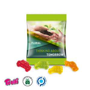 Trolli - Fruchtgummi Minitüte 15g, "Auto-Mischung", kompostierbare Folie