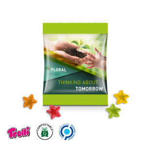 Trolli - Fruchtgummi Minitüte 15g, "Stern", kompostierbare Folie