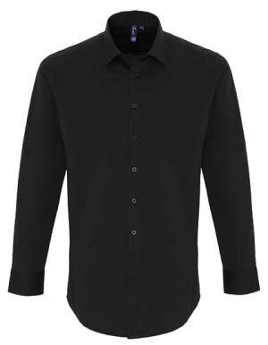 Men´s Stretch Fit Poplin Long Sleeve Cotton Shirt