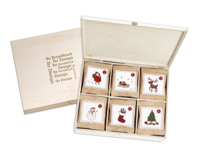 Adventskalender in der Birkenholzbox