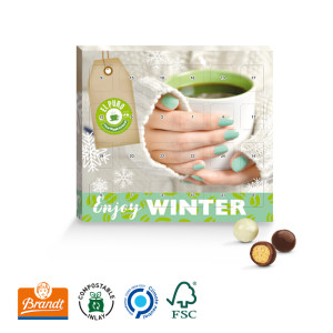 XS Adventskalender Brandt Knusperkugel Mischung Black & White