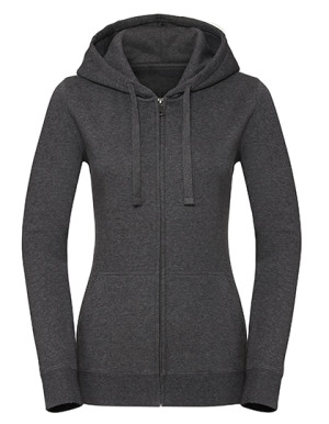 Ladies´ Authentic Melange Zipped Hood Sweat