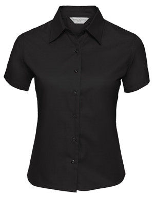Ladies` Short Sleeve Classic Twill Shirt