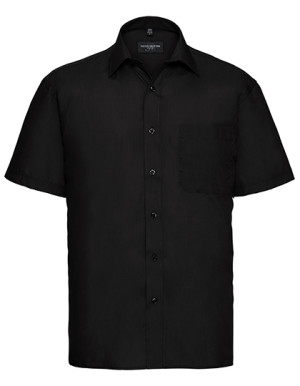 Men`s Short Sleeve Classic Polycotton Poplin Shirt