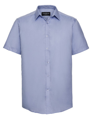 Men`s Short Sleeve Tailored Herringbone Shirt