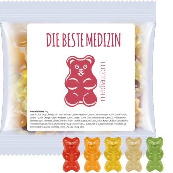 Bio Gummibärchen, ca. 30g, Express Maxi-Tüte mit Etikett