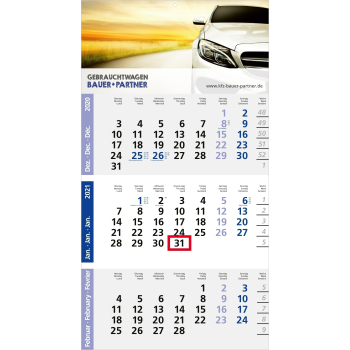 Einblatt-Monatskalender Logic 3 Post A bestseller