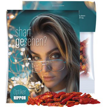 getrocknete Chilischoten, ca. 5g, Express Midi-Tüte mit Werbereiter