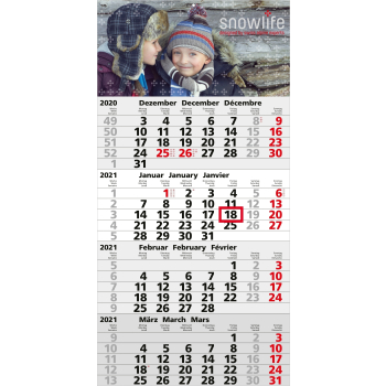 Einblatt-Monatskalender Mega 4 A bestseller