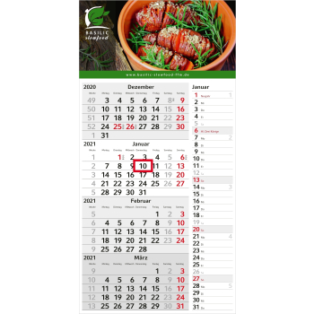 Einblatt-Monatskalender Konzept 4 Post bestseller