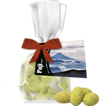 Erdnüsse Wasabi, ca. 25g, Express Flachbeutel mit Werbekarte