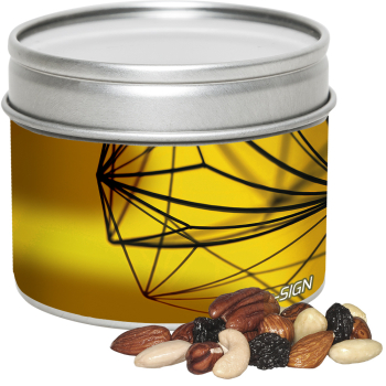 Bio Studentenfutter, ca. 60g, Metalldose mit Sichtfenster