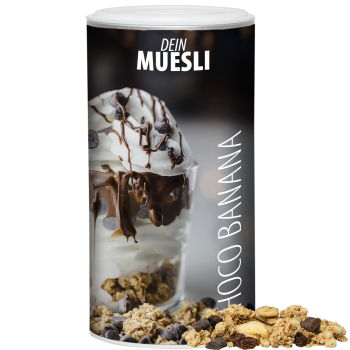 Müsli Knusper Banane-Schoko, ca. 170g, Pappdose Medium