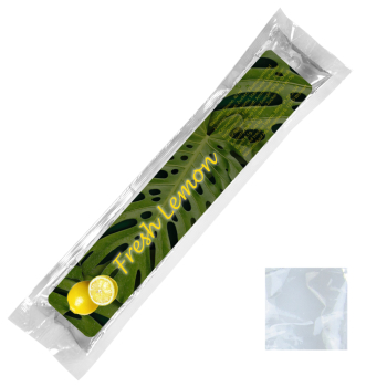 Wassereis Zitrone (weiß), 40 ml, Express Schlauchtüte mit Etikett