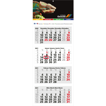 Mehrblock-Monatskalender Forum Light 4 bestseller