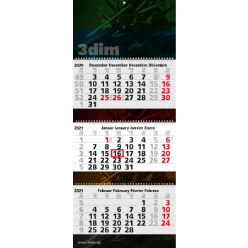 Mehrblock-Monatskalender Maxi Wire-O 3 bestseller