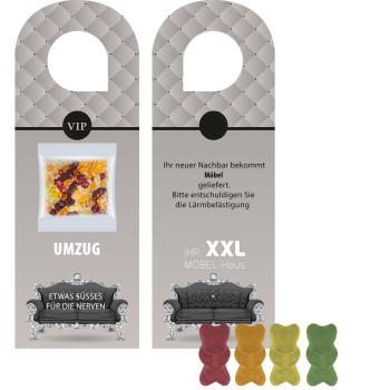 Bio Gummibärchen ohne Gelatine, ca. 10g, Türhänger